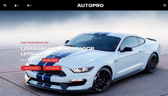 قالب ووردبريس لمجلة السيارات Autopro