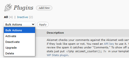 نظرة عامة على ووردبريس 3.0 مع لقطات الشاشة 2 ترقية الإضافات المجمعة