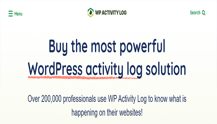 افضل 9 اضافات حماية ووردبريس من الهكرز لعام 2025 5 اضافة حماية ووردبريس WP Activity Log