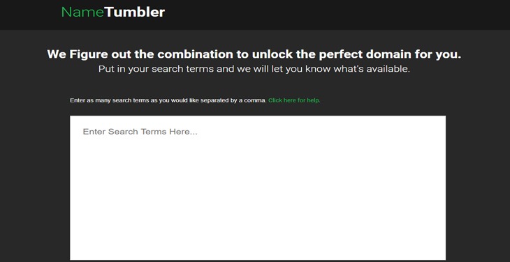 أفضل 7 ادوات اقتراح اسم نطاق موقع الويب الخاص بك 6 nametumbler