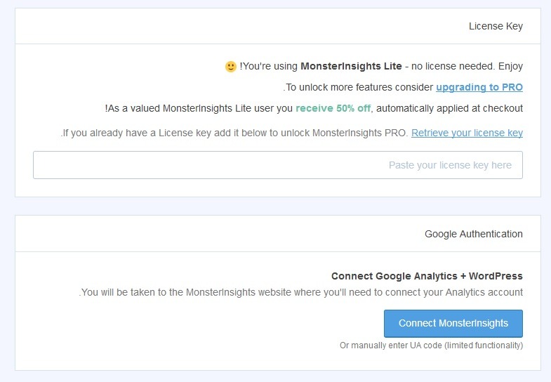 كيفية اضافة جوجل اناليتكس إلى ووردبريس خطوة بخطوة 16 Authenticate Account Monsterinsights