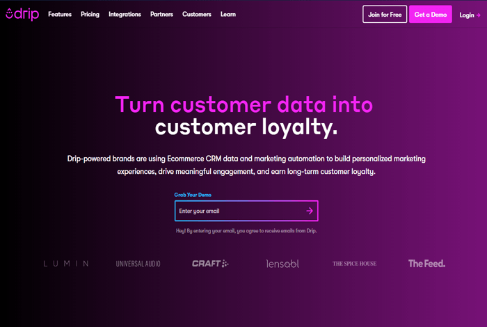 أفضل 7 برامج إدارة علاقات العملاء للشركات الصغيرة لعام 2025 5 drip crm