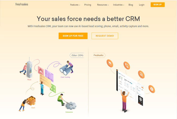 أفضل 7 برامج إدارة علاقات العملاء للشركات الصغيرة لعام 2025 4 برنامج ادارة علاقات العملاء freshworks