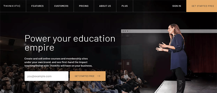 افضل 9 منصات الدورات التدريبية لانشاء وبيع الدورات اونلاين 2025 8 Thinkific
