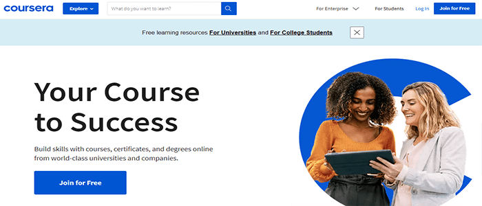 افضل 9 منصات الدورات التدريبية لانشاء وبيع الدورات اونلاين 2025 11 coursera