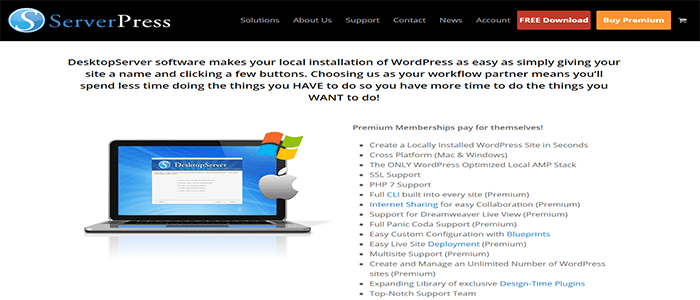 أفضل 5 برامج تطوير ووردبريس محلية 2026 4 desktopserver