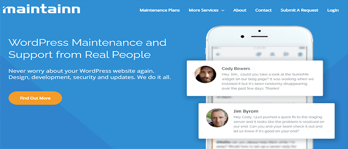 أفضل 6 خدمات صيانة مواقع ووردبريس الخاصة بك 7 maintainn