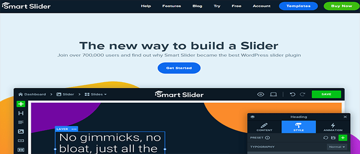 افضل 5 اضافات سلايدر ووردبريس + مقارنة لعام 2025 6 اضافات سلايدر - Smart Slider 3