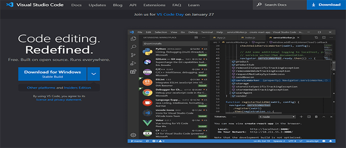 أفضل 12 IDEs لمطوري الويب المجانية والمدفوعة لعام 2025 4 visual studio code