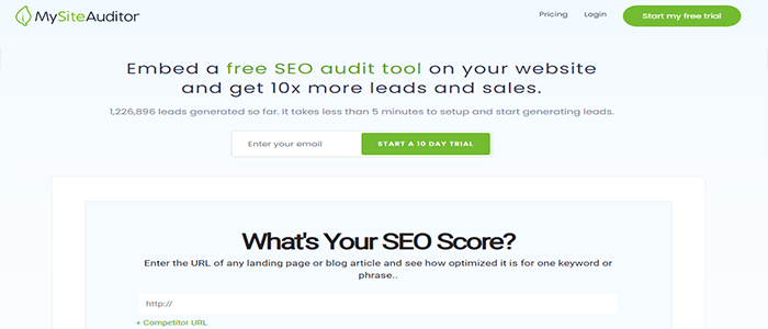 أفضل 10 أدوات فحص وتحليل المحتوى لموقع ووردبريس الخاص بك 8 MySiteAuditor