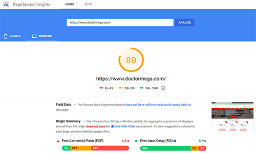 كل ما تحتاج لمعرفته حول سرعة الصفحة: أهم العوامل لزيادة سرعة الصفحة 4 pagespeedscreenshotdm