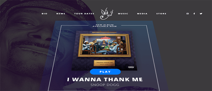 أشهر وأكبر العلامات التجارية التي تستخدم ووردبريس 12 snoopdogg