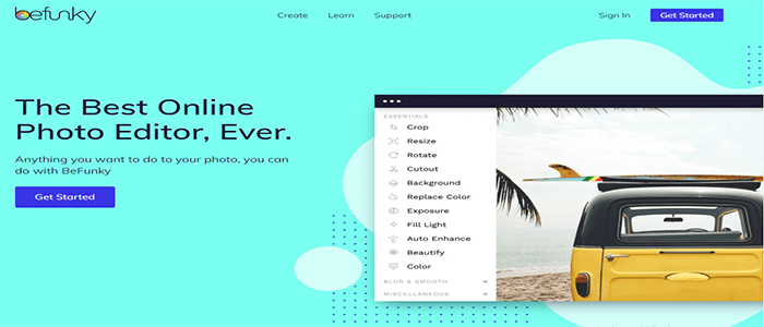 35 موارد تصميم مواقع الويب الرخيصة أو المجانية فى عام 2025 20 BeFunky