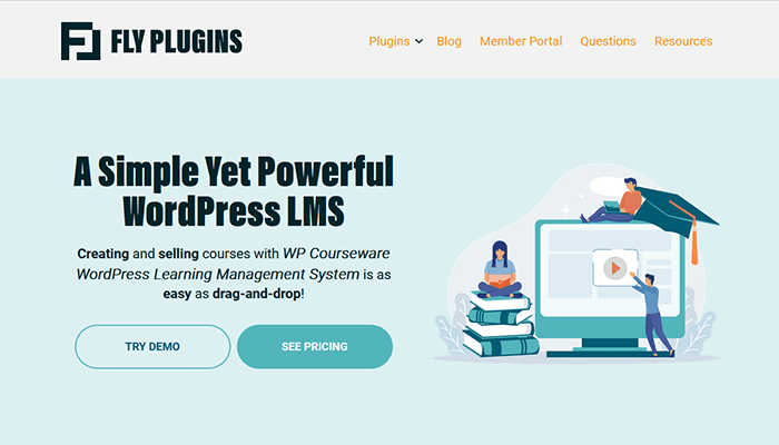 افضل 7 اضافات نظام ادارة التعلم ووردبريس لعام 2025 9 اضافة نظام ادارة التعلم WP Courseware