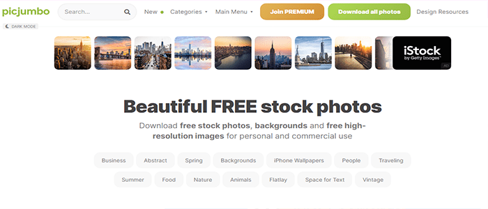 35 موارد تصميم مواقع الويب الرخيصة أو المجانية فى عام 2025 13 PicJumbo