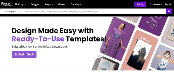 35 موارد تصميم مواقع الويب الرخيصة أو المجانية فى عام 2025 21 PlaceIt