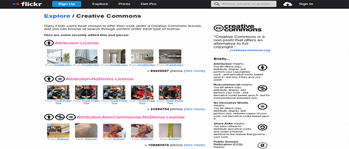 35 موارد تصميم مواقع الويب الرخيصة أو المجانية فى عام 2025 10 flickr creative commons