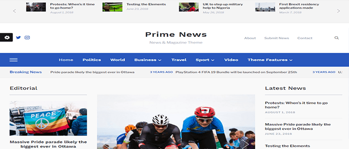 أفضل 40+ قوالب ووردبريس سريعة الاستجابة فى عام 2025 9 قوالب ووردبريس سريعة الاستجابة - Prime News