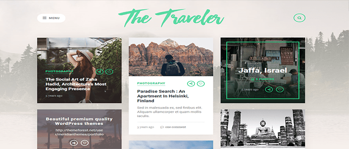 أفضل 40+ قوالب ووردبريس سريعة الاستجابة فى عام 2025 21 قوالب ووردبريس سريعة الاستجابة - The Traveler