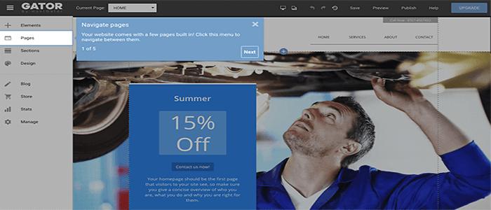 كيفية اختيار افضل منشئ مواقع ويب فى عام 2025 18 منشئ مواقع الويب بالسحب والإفلات جيتور