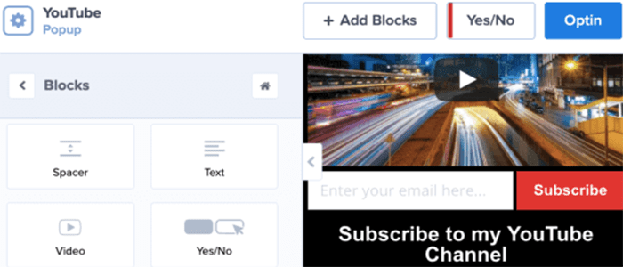 أفضل 10 اضافات يوتيوب ووردبريس لليوتيوبر فى عام 2026 2 اضافة يوتيوب ووردبريس Youtube Popup Optinmonster