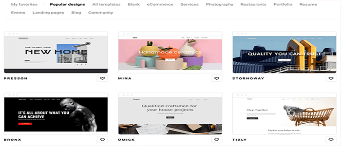 كيفية اختيار افضل منشئ مواقع ويب فى عام 2025 21 zyro مسبقة الصنع قوالب الموقع