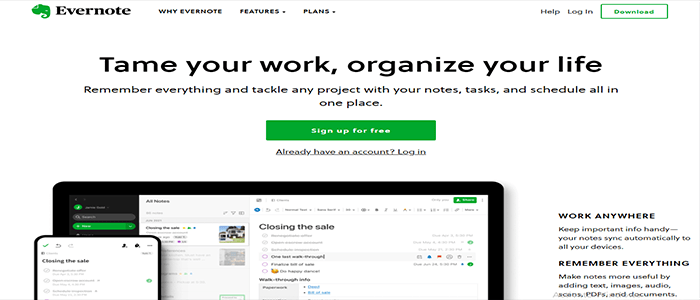أفضل 5 تطبيقات تدوين الملاحظات أثناء كتابة كود برمجي 5 evernote