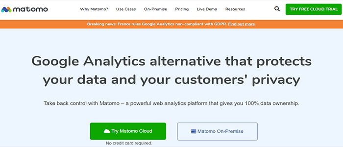 تحليلات موقع الويب: أفضل 11 حلول تحليلية لمستخدمي ووردبريس 11 matomo