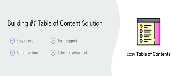 أفضل 15 اضافات ويدجت ووردبريس ودليل شامل للمبتدئين 10 Easy Table of Contents
