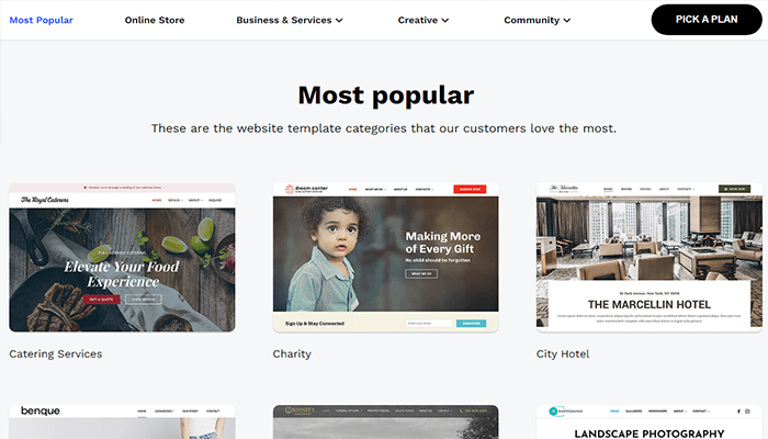 كيفية اختيار افضل منشئ مواقع ويب فى عام 2025 8 تمبللات Web.com