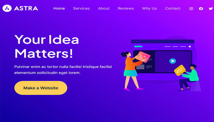 أفضل 30+ قوالب التصوير الفوتوغرافي ووردبريس لعام 2026 6 قالب Astra