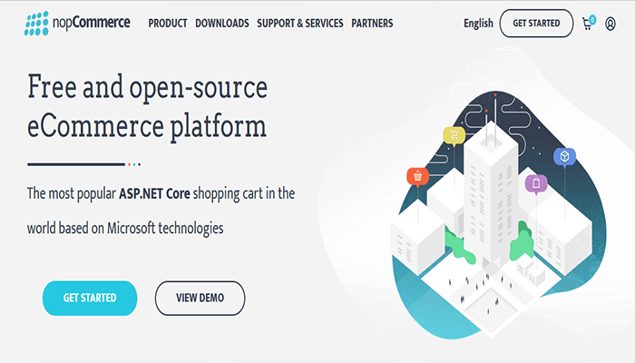 أفضل 20+ منصات التجارة الإلكترونية (+ مقارنة) لعام 2026 6 منصات التجارة الإلكترونية - nopCommerce