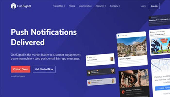 أفضل 7 برامج اشعارات دفع لمواقع الويب (+ مقارنة) لعام 2026 5 onesignal