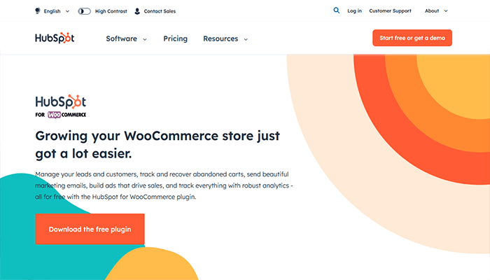 أفضل 35+ اضافات ووكومرس لزيادة المبيعات فى عام 2026 4 HubSpot for WooCommerce