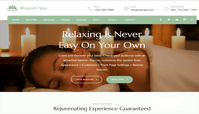 أفضل 40 قوالب ووردبريس عربية متعددة اللغات لعام 2026 10 Blossom Spa Pro