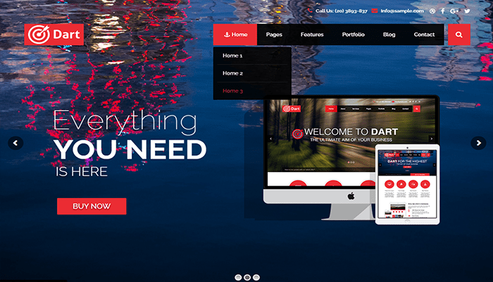 أفضل 40 قوالب ووردبريس عربية متعددة اللغات لعام 2026 42 قوالب ووردبريس عربية - Dart Theme