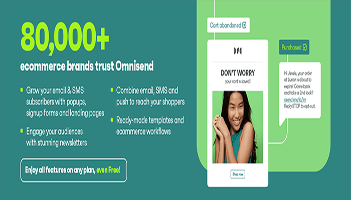 أفضل 35+ اضافات ووكومرس لزيادة المبيعات فى عام 2026 42 اضافة ووكومرس - Email Marketing for WooCommerce by Omnisend