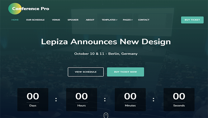 أفضل 40 قوالب ووردبريس عربية متعددة اللغات لعام 2026 9 The Conference Pro