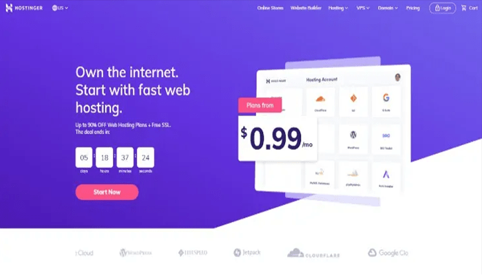 أفضل 10 استضافة ووكومرس مع الايجابيات والسلبيات لعام 2026 4 استضافة ووكومرس - Hostinger