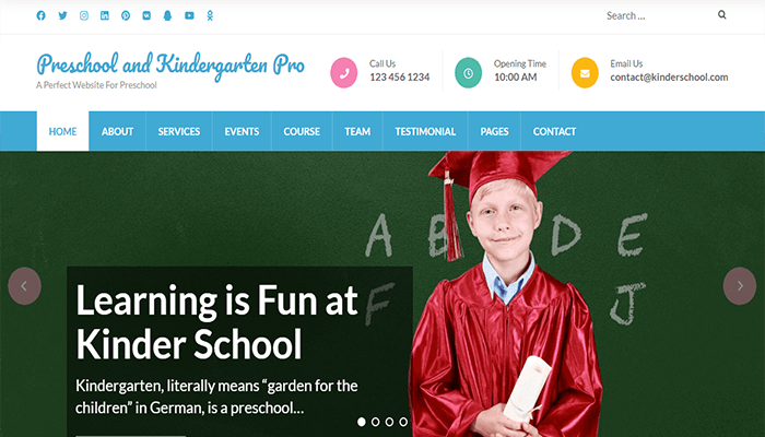 أفضل 40 قوالب ووردبريس عربية متعددة اللغات لعام 2026 19 قوالب ووردبريس عربية - Preschool and Kindergarten Pro