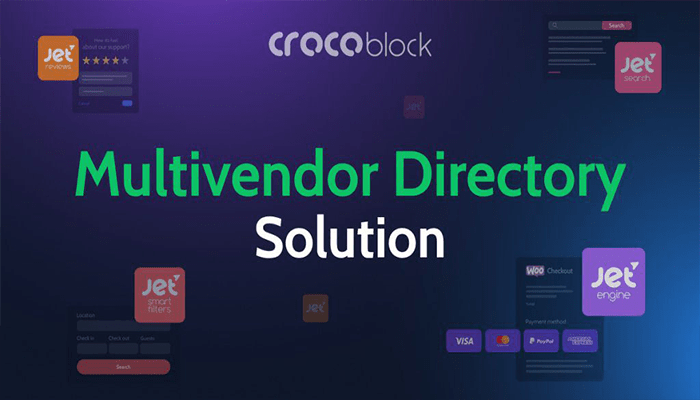 أفضل 10+ اضافات دليل ووردبريس لدليل الاعمال التجارية لعام 2025 5 Multivendor Directory Solution By Crocoblock