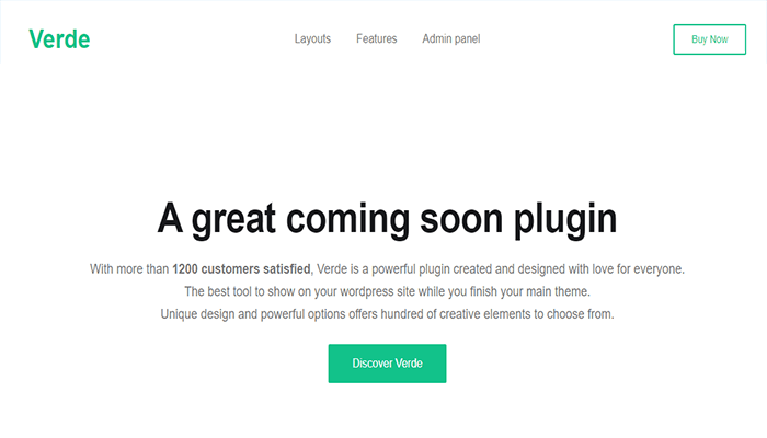 افضل 20 اضافات تحت الانشاء ووردبريس لعام 2025 6 اضافة تحت الانشاء ووردبريس Verde