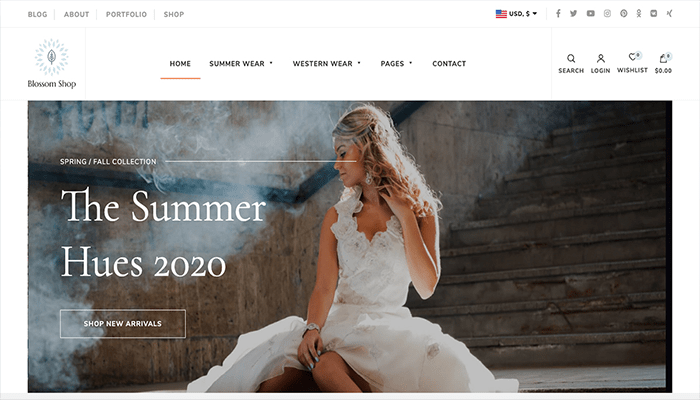 أفضل 45 قوالب ووردبريس متعددة الأغراض لعام 2026 8 قالب ووردبريس متعدد الأغراض - Blossom Shop