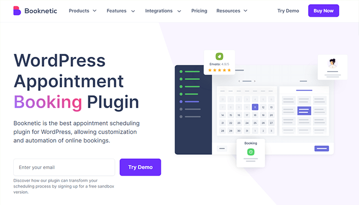 افضل 15 اضافات الحجز والمواعيد ووردبريس لعام 2025 13 booknetic wordpress booking plugin