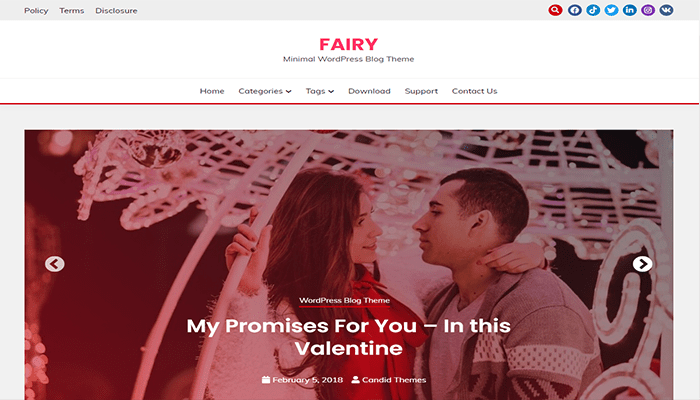 أفضل 80 قوالب ووردبريس مجانية لجميع انواع المواقع (2026) 82 افضل قوالب ووردبريس - Fairy