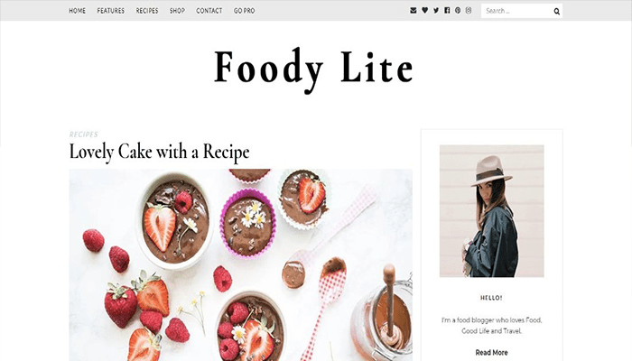 أفضل 80 قوالب ووردبريس مجانية لجميع انواع المواقع (2026) 74 قالب الووردبريس المجاني - Foody Lite