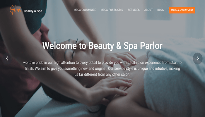 أفضل 80 قوالب ووردبريس مجانية لجميع انواع المواقع (2026) 47 قالب ووردبريس - Glow