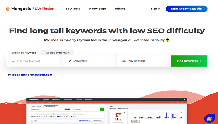 أفضل 15 اضافات سيو ووردبريس للمبتدئين والمحترفين لعام 2025 20 اداة السيو KWFinder