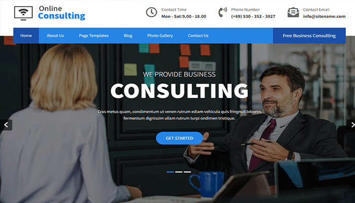 أفضل 80 قوالب ووردبريس مجانية لجميع انواع المواقع (2026) 48 قالب ووردبريس المجاني - Online Consulting