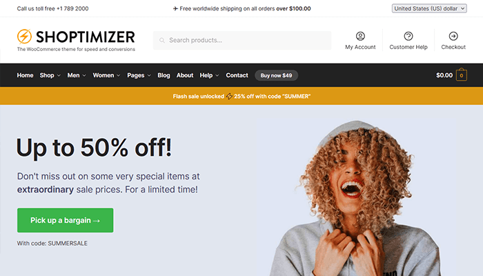 افضل 14 قوالب ووكومرس لانشاء متجرك الكتروني لعام 2026 13 shoptimizer wordpress theme